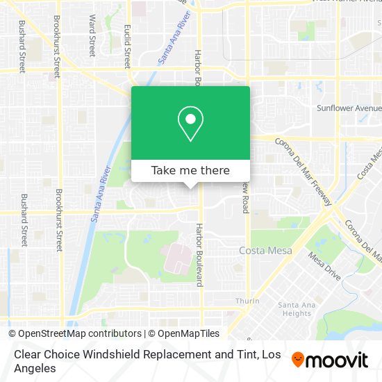 Clear Choice Windshield Replacement and Tint map