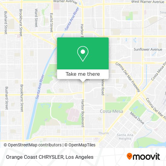 Orange Coast CHRYSLER map