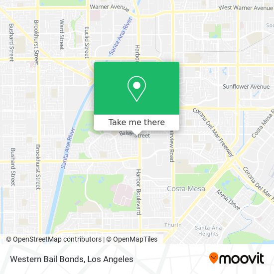 Western Bail Bonds map