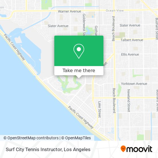 Mapa de Surf City Tennis Instructor