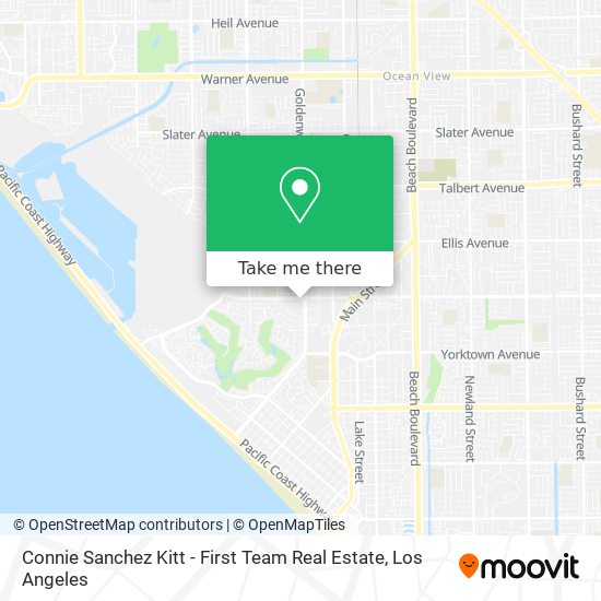 Connie Sanchez Kitt - First Team Real Estate map