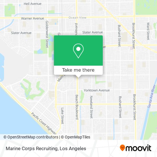 Mapa de Marine Corps Recruiting