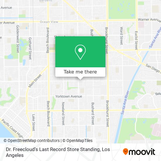 Dr. Freecloud's Last Record Store Standing map