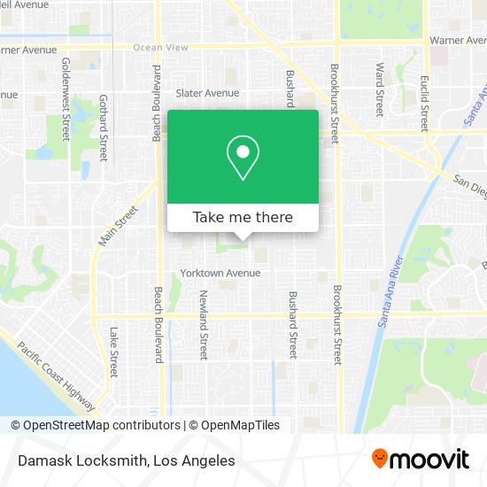 Damask Locksmith map