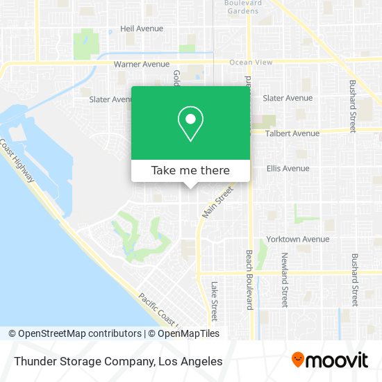 Thunder Storage Company map