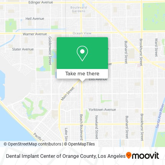 Dental Implant Center of Orange County map