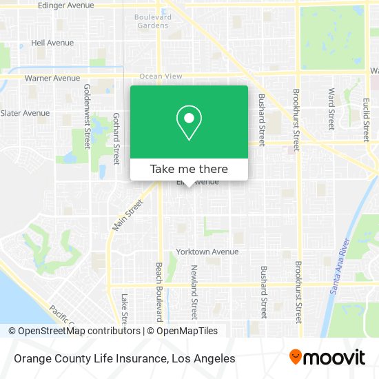 Mapa de Orange County Life Insurance