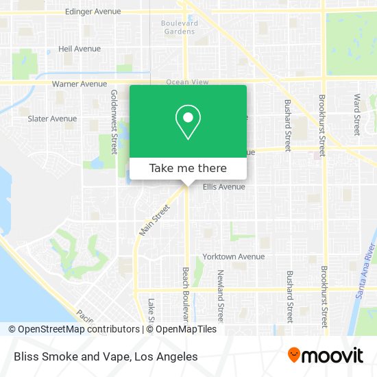 Bliss Smoke and Vape map