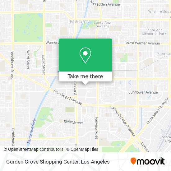Garden Grove Shopping Center map