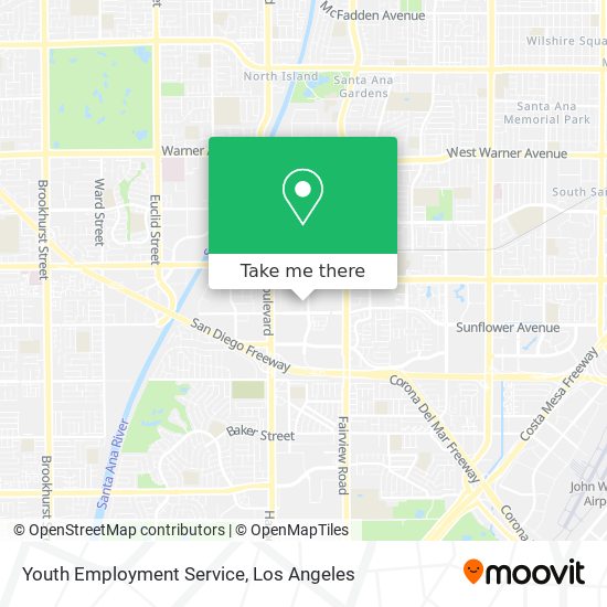 Youth Employment Service map