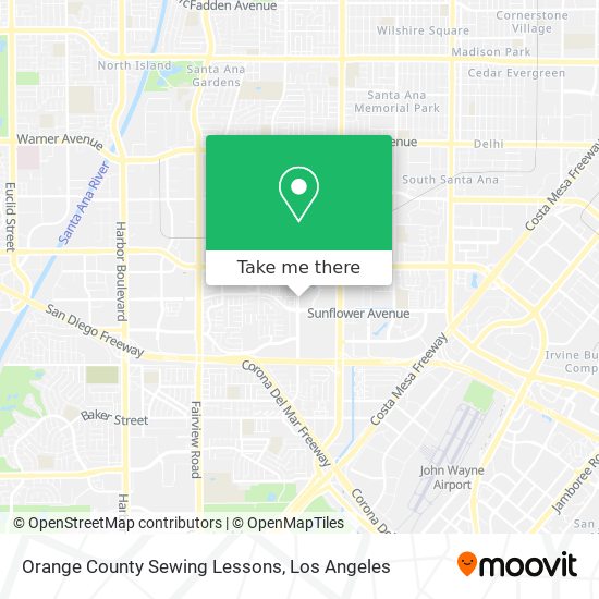Mapa de Orange County Sewing Lessons