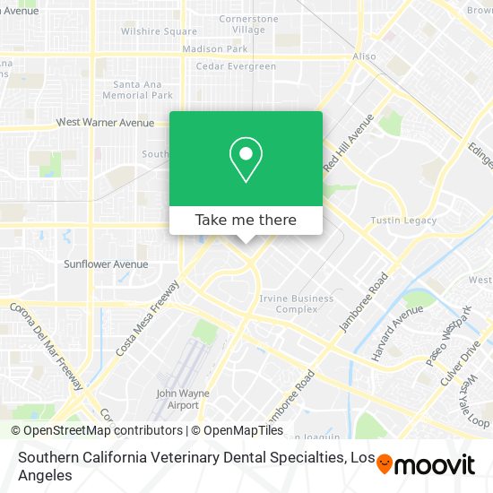 Southern California Veterinary Dental Specialties map