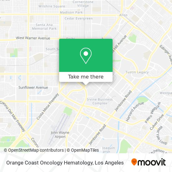 Orange Coast Oncology Hematology map