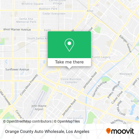 Mapa de Orange County Auto Wholesale