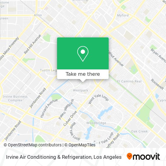 Irvine Air Conditioning & Refrigeration map