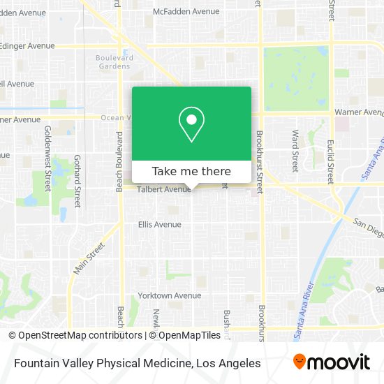 Fountain Valley Physical Medicine map