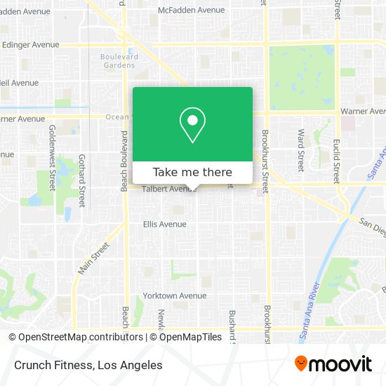 Crunch Fitness map