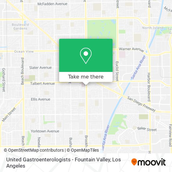 Mapa de United Gastroenterologists - Fountain Valley
