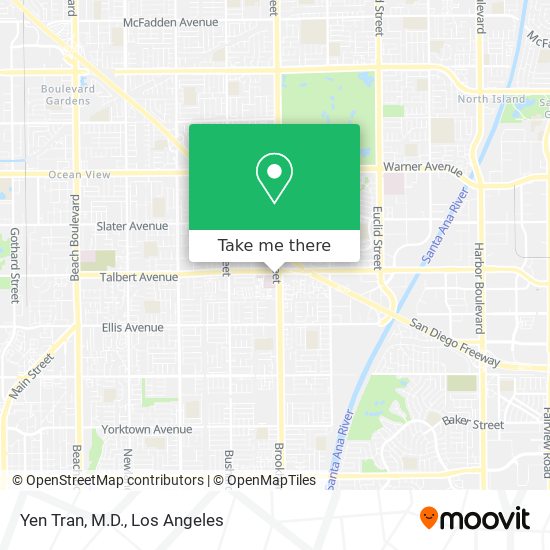 Yen Tran, M.D. map