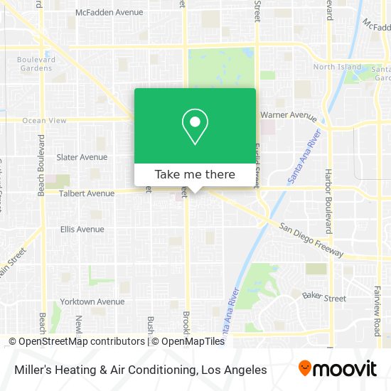 Miller's Heating & Air Conditioning map
