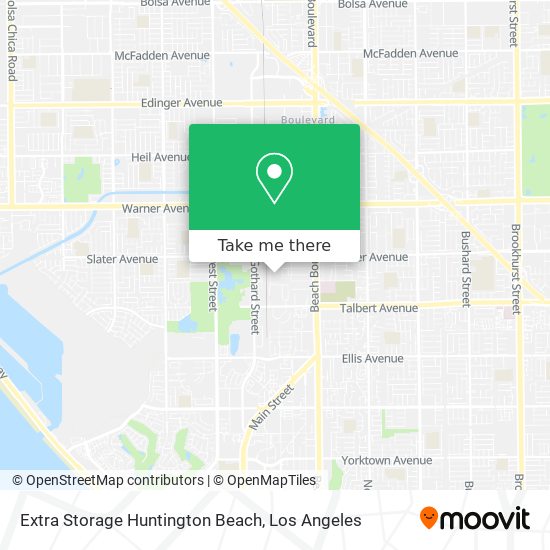 Extra Storage Huntington Beach map