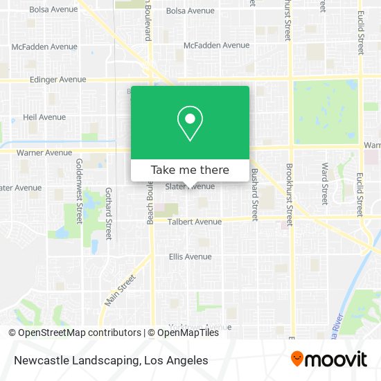 Newcastle Landscaping map