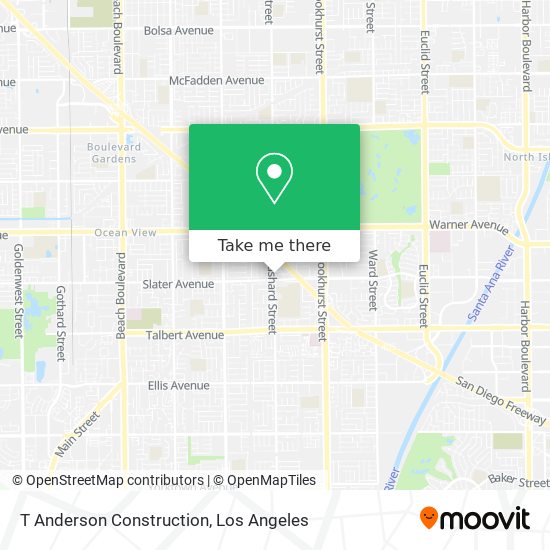 T Anderson Construction map