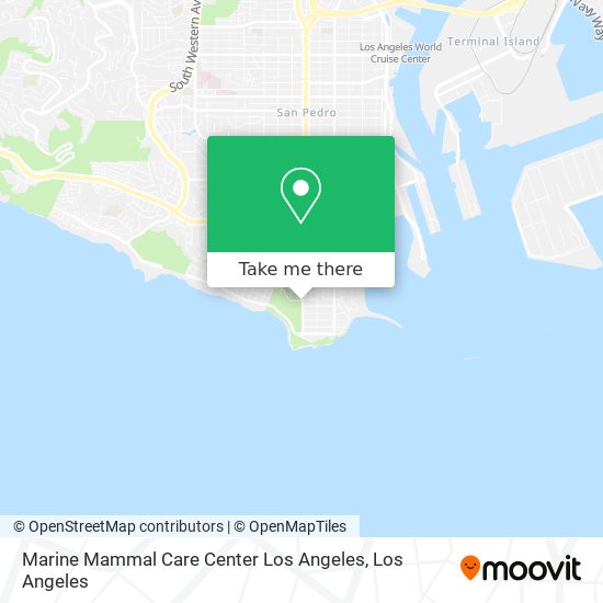 Marine Mammal Care Center Los Angeles map