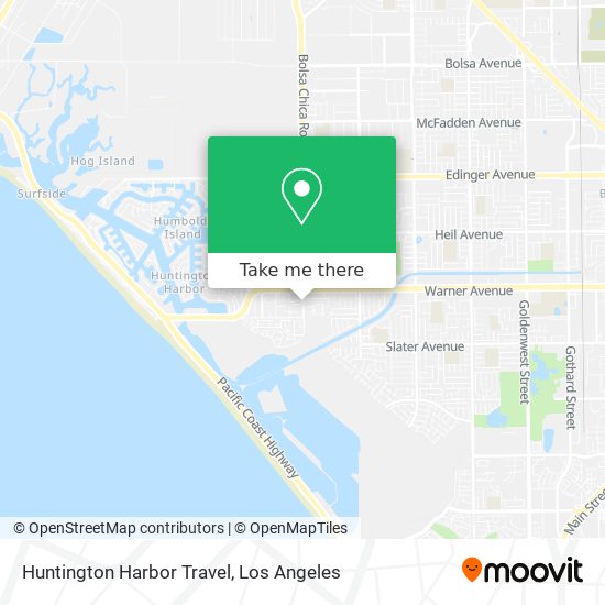 Mapa de Huntington Harbor Travel