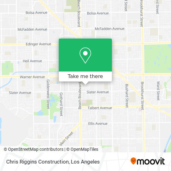 Chris Riggins Construction map