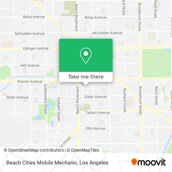 Beach Cities Mobile Mechanic map