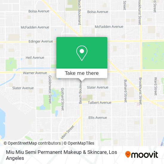 Miu Miu Semi Permanent Makeup & Skincare map