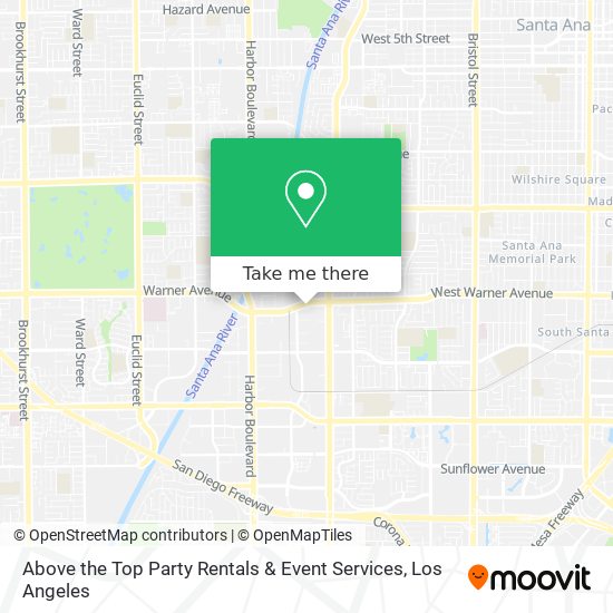 Above the Top Party Rentals & Event Services map