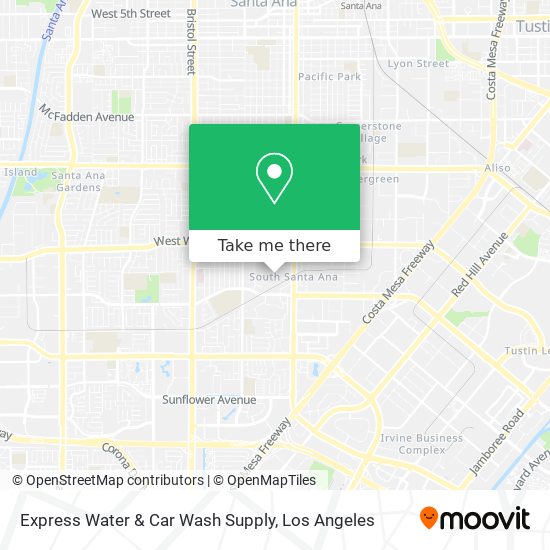 Express Water & Car Wash Supply map