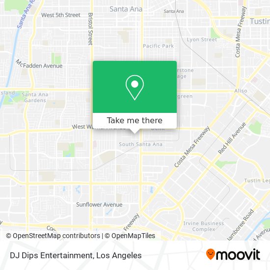 DJ Dips Entertainment map