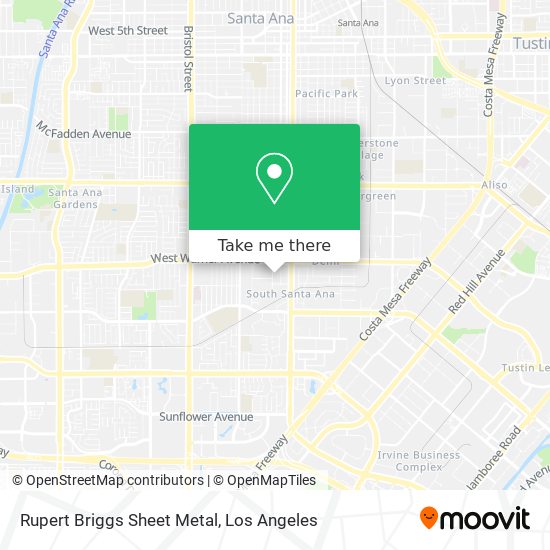 Rupert Briggs Sheet Metal map