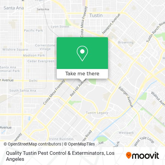 Quality Tustin Pest Control & Exterminators map