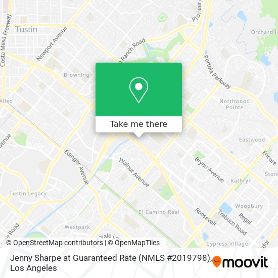Mapa de Jenny Sharpe at Guaranteed Rate (NMLS #2019798)