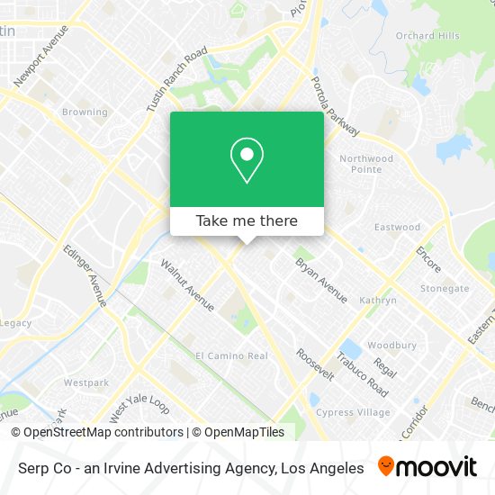 Serp Co - an Irvine Advertising Agency map