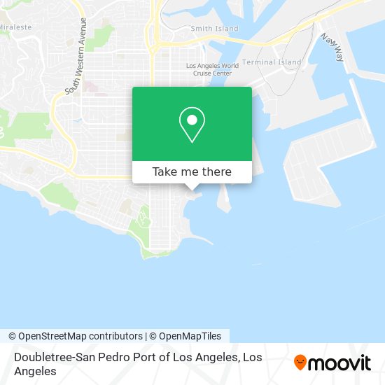 Doubletree-San Pedro Port of Los Angeles map