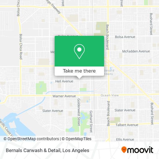 Bernals Carwash & Detail map