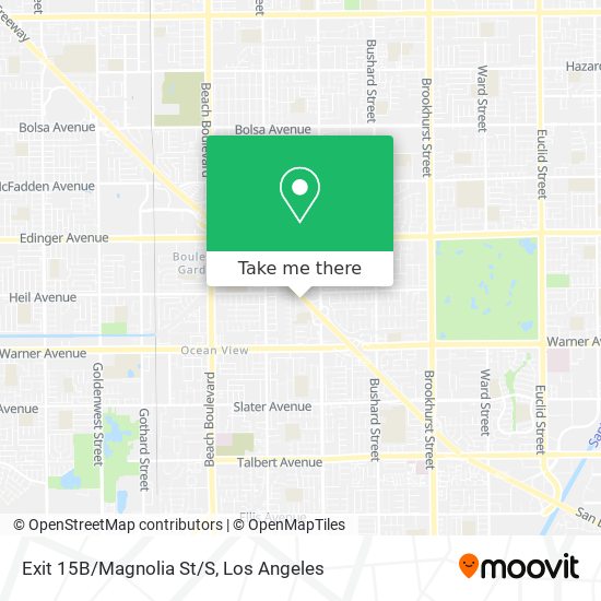 Exit 15B/Magnolia St/S map