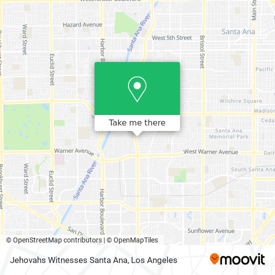 Jehovahs Witnesses Santa Ana map