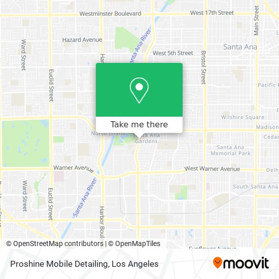 Proshine Mobile Detailing map