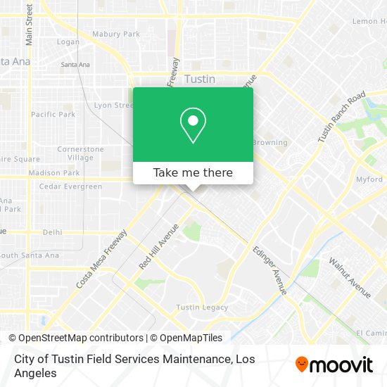 Mapa de City of Tustin Field Services Maintenance