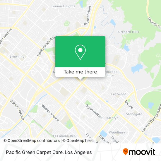 Pacific Green Carpet Care map