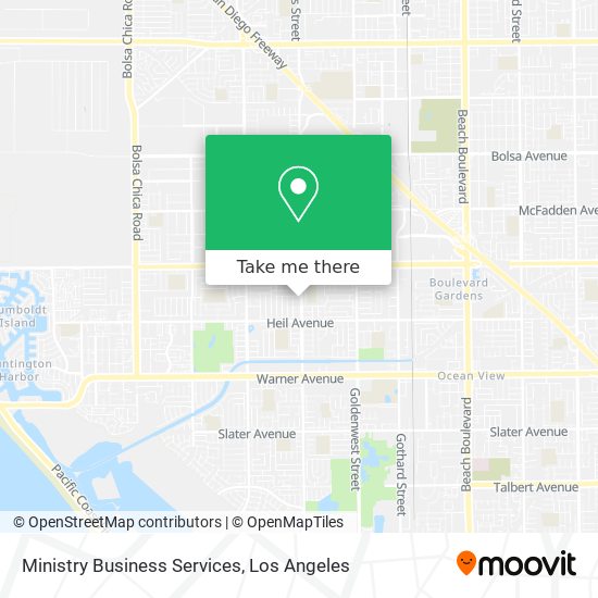 Ministry Business Services map