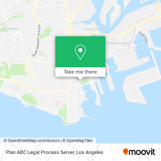 Plan ABC Legal Process Server map