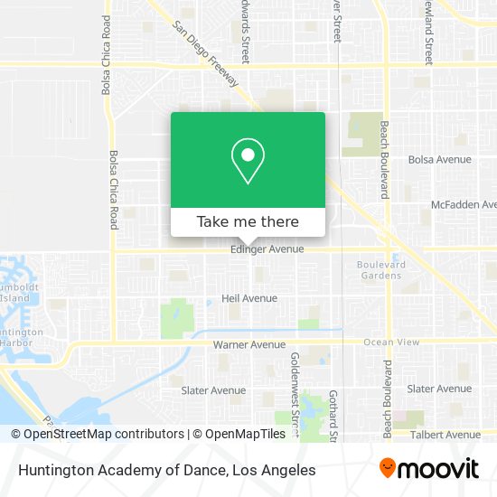 Huntington Academy of Dance map