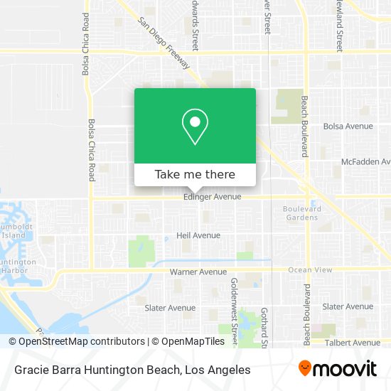 Gracie Barra Huntington Beach map